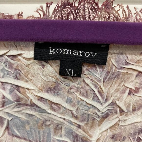 Komarov Vintage Butterfly Sleeve Midi Dress V Neck Sz XL - Picture 4 of 7